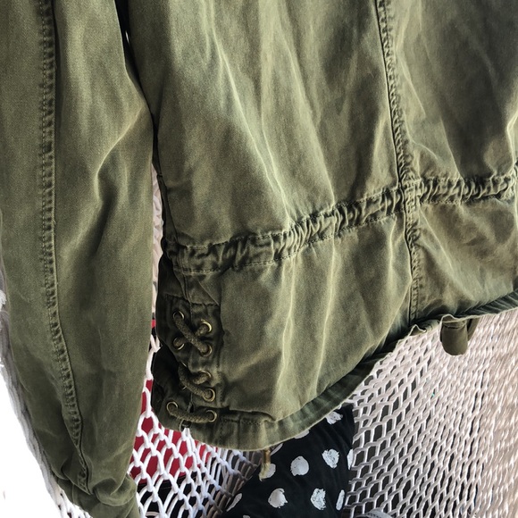 Zara army green spring jacket - Picture 4 of 8